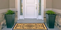 Extra Large Non-Slip Rubber Coir Door Mat – 24 Inch x 36 Inch, Rubber Ideal for Outdoor and Indoor Use