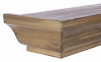 kieragrace Muskoka Fitz Wood Shelves - Walnut, 12-Inch, 18-Inch, 24-Inch, Set of 3