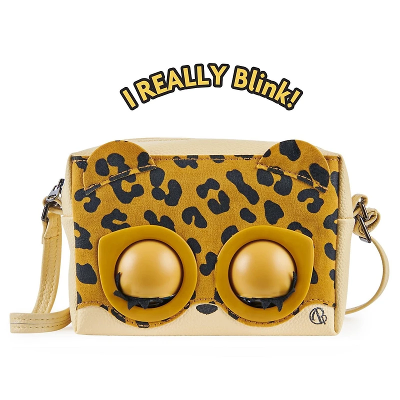 Purse Pets, Leoluxe Leopard, Sac animal interactif avec plus de 25 effets sonores et réactions, jouets pour les filles à partir de 5 ans