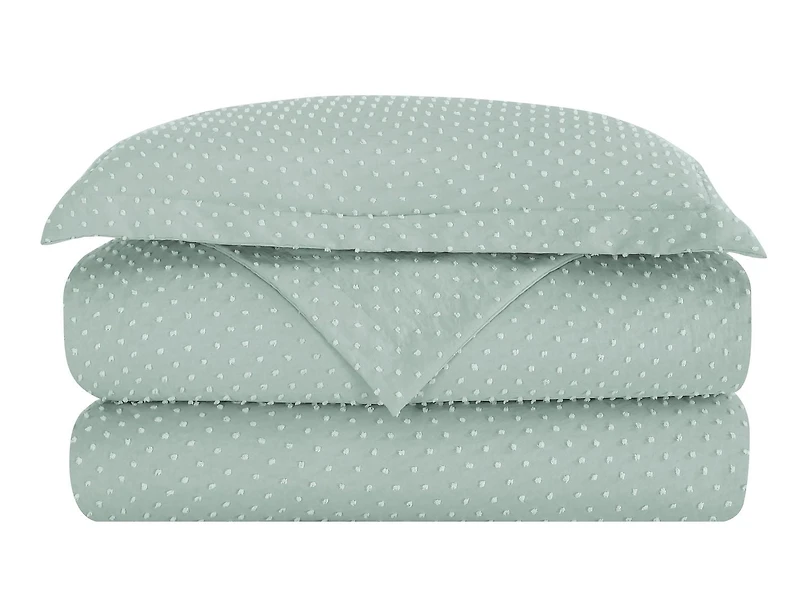 Ensemble de housse de couette prélavée Dot Clip