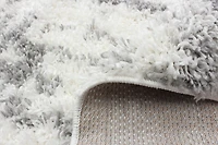 ECARPET Super Soft for Living Room & Bedroom Grammercy Urban Cream, Light Grey Shag