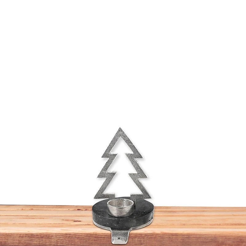 Christmas Tree With Tealight Stocking Holder