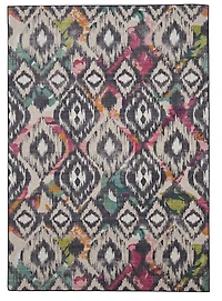 Outdoor Washable Grayton Ivory & Charcoal 7' x 9' Area Rug