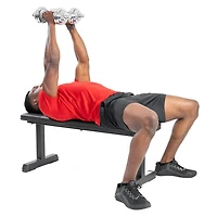 Sunny Health & Fitness Flat Weight Bench for Workout, Exercise and Home Gyms with 227 KG Weight Capacity - SF-BH620037