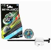 Beyblade X, Starter Pack avec toupie de compétition Lance Knight 4-80HN et lanceur