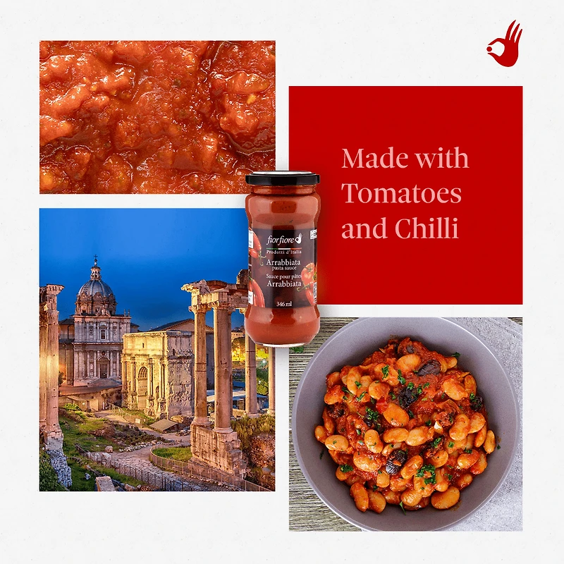 Fiorfiore Sauce pour pâtes Arrabbiata 346ML