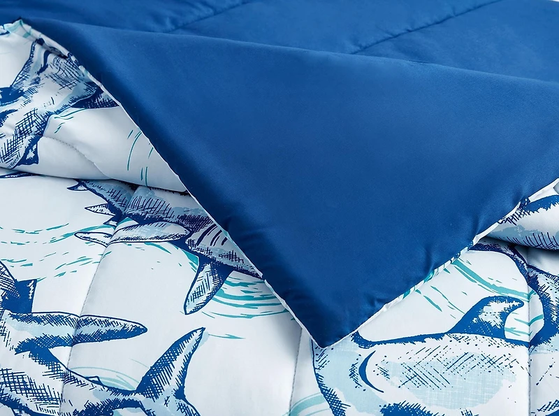 Ensemble de literie requin bleu pour enfants Your Zone