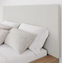 Julian Queen Size Platform Bed with Upholstered Headboard