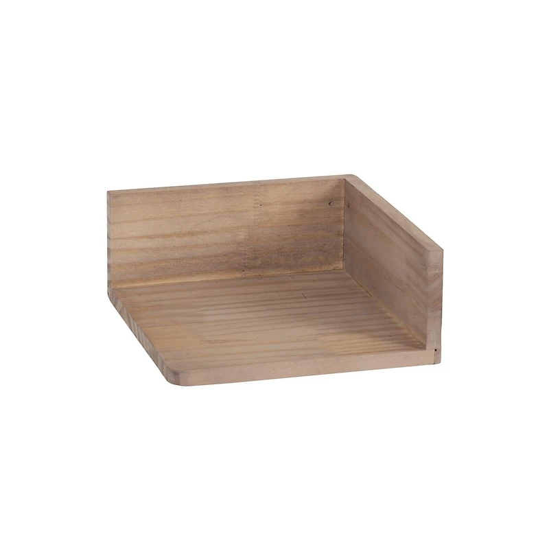hometrends Levie Wood Corner Shelf Set, Set of 2