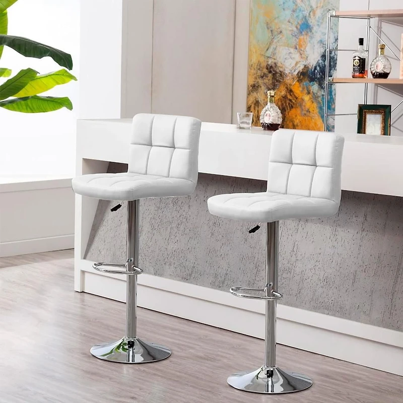 Heavenly Collection Leather Adjustable Stool