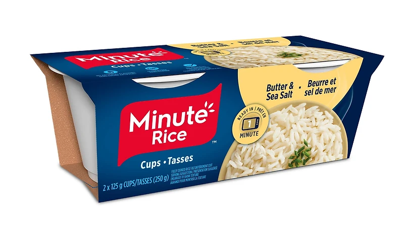 Minute Rice Ready to Serve Butter & Sea Salt, MR Butter & Sea Salt