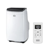 BLACK+DECKER 8,000 BTU Portable Air Conditioner up to 350 Sq. with Remote Control, White
