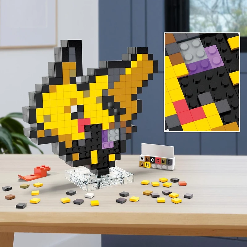 MEGA – Pokémon – Coffret de construction – Pikachu (400 pces), rétro -