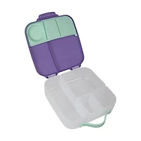 b.box - 5-Compartment Bento Style Lunch Box for Kids, Toddlers, Children, BPA-Free Food Storage Container with Cooler Pack, ON-The-GO Food Box with Handles Included Custom Divider