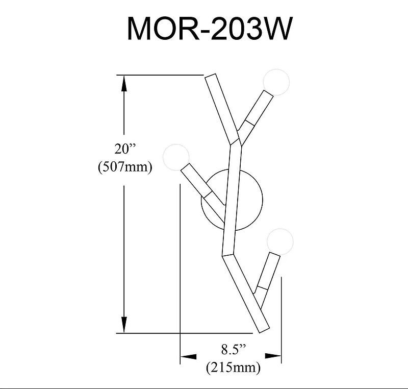 Applique murale à 3 lumières Morgan - Noir mat/Laiton vieilli