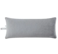 Oreiller de corps en peluche argenté métallisé