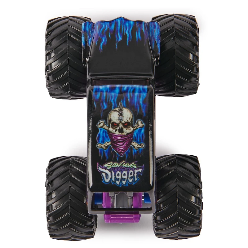 Monster Jam, Monster truck Son Uva Digger officiel, véhicule en métal moulé, échelle 1:64, jouets pour garçons à partir de 3 ans