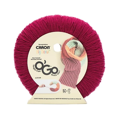 Caron® Big Donut O'Go™ #4 Worsted (Medium) Acrylic Yarn, 9.9oz/280g 533 Yards, Big Donut Caron Yarn