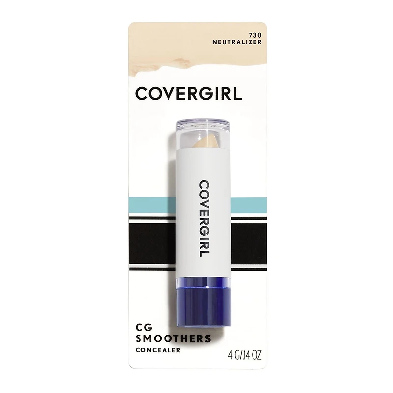 COVERGIRL Cache-cernes Smoothers, infusé de Ginseng, Vitamine E et Camomille, Conditionne et Hydrate, Léger, Sans Parfum, 100% Sans Cruauté Bâton cache-cernes