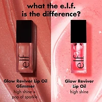 e.l.f. Cosmetics Huile à lèvres glow reviver fini miroir Scintillant et brillant, 7.6 mL