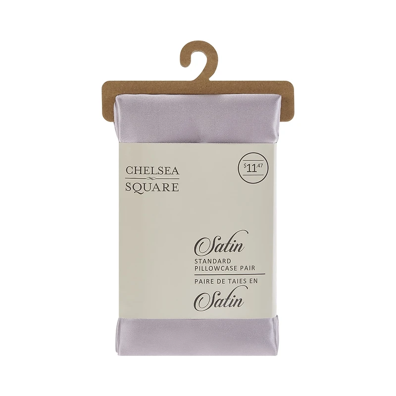 Chelsea Square 2pc Satin Pillowcases