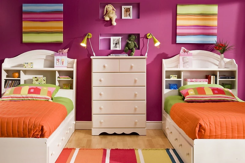 South Shore Summer Breeze Twin Bookcase Headboard