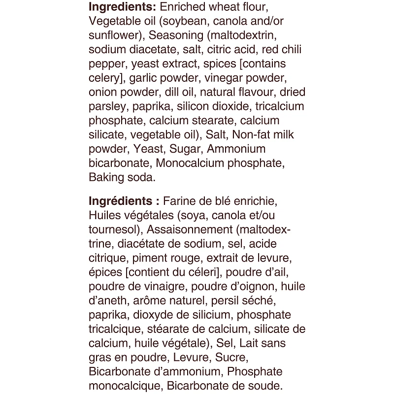 Craquelins GoldfishMD Cornichons à l’aneth épicés (sachet de 180 g)