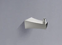 American Imaginations 4-in. Crochet à robe rectangulaire en acier inoxydable W de couleur chrome AI-34597