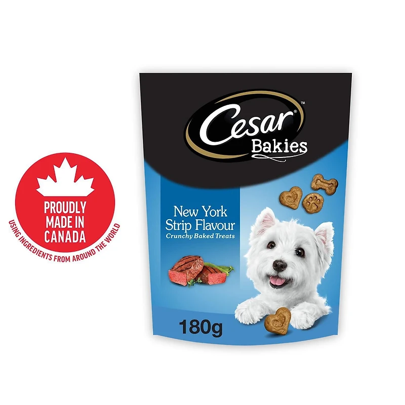 Gâteries pour chiens CESAR BAKIES, petits chiens adultes, saveur de contre-filet 180 - 550g