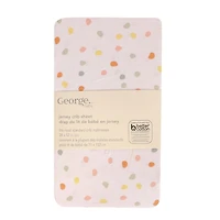 George Baby Fitted Jersey Crib Sheet