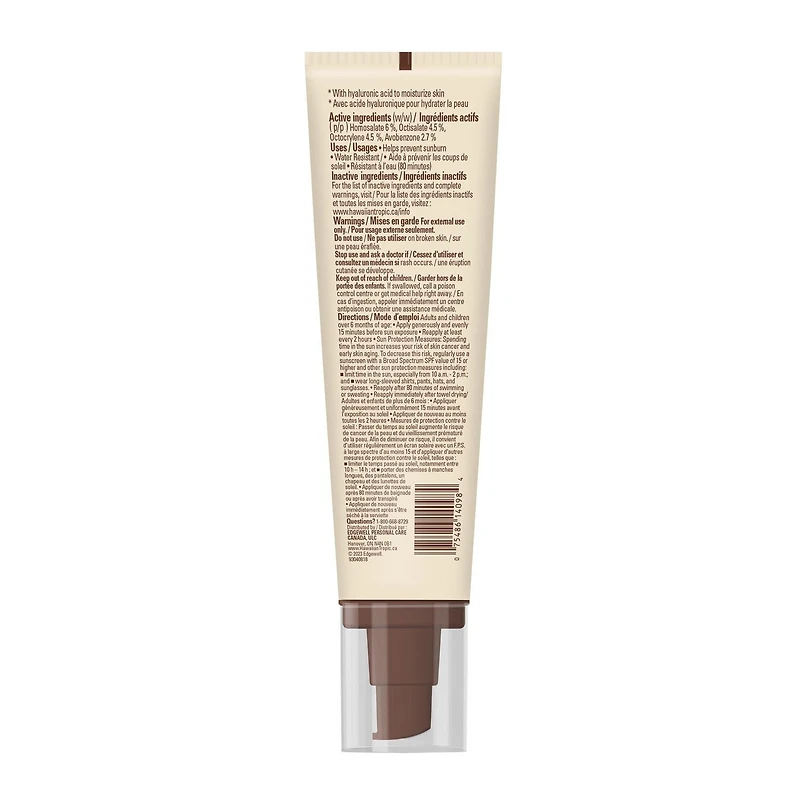 Hawaiian Tropic Silk Hydration Sunscreen Lotion Serum SPF 30, Serum
