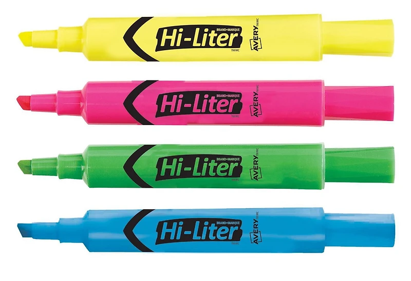 Avery® HI-LITER® Surligneur modèle bureau