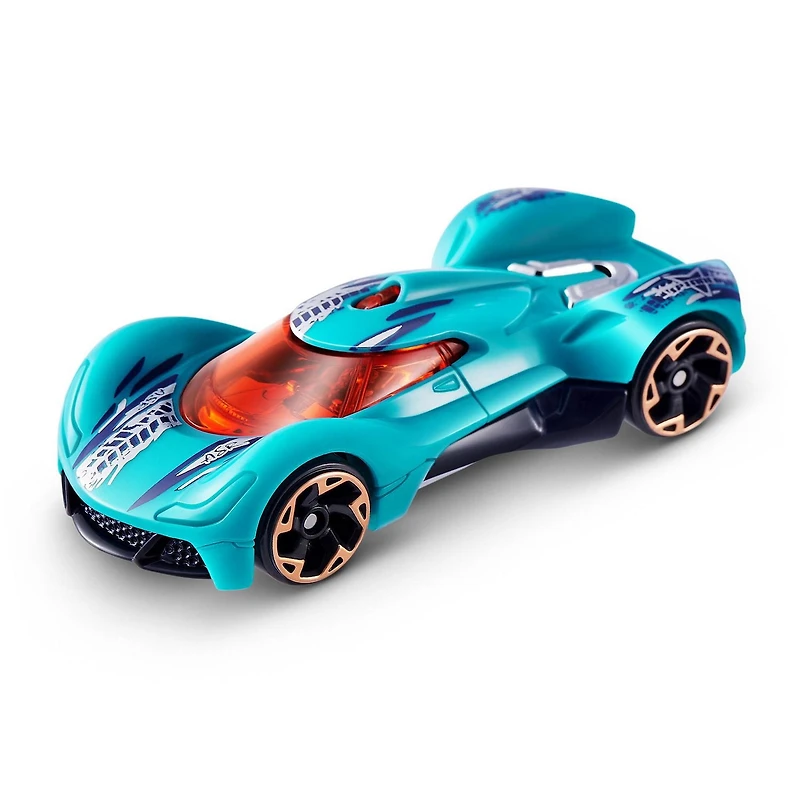 Ensemble de 5 petite voitures de course Machines en métal de ZURU (les styles peuvent varier)