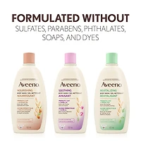 Aveeno Nourishing Almond Oil Body Wash with Prebiotic Oat, for Moisturized, Supple Skin