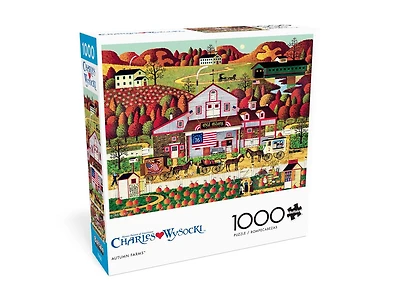 Buffalo Games - Charles Wysocki - Autumn Farms - 1000 Piece Jigsaw Puzzle