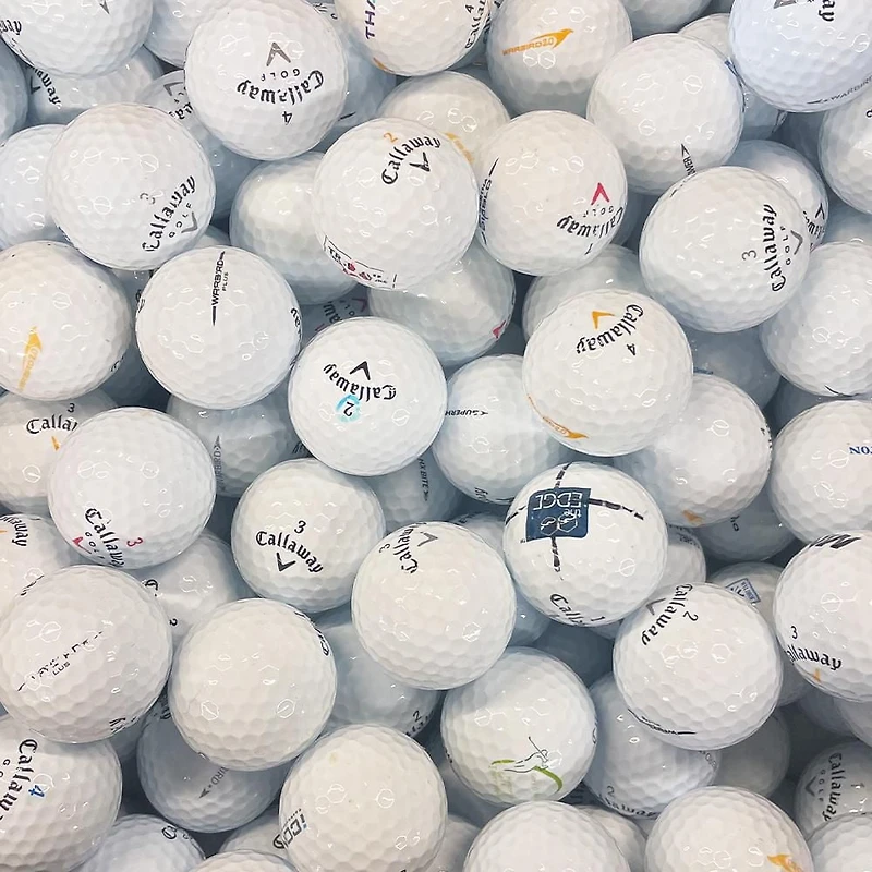 Mulligan - 100 balles de golf récupérées Callaway AAA, Blanc