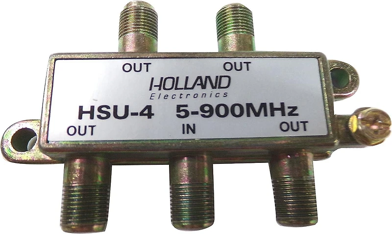 Répartiteur 4 voies 5-900 mhz, CATV (lot de 2/commande)