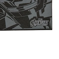 Tapis de yoga 3 mm avec bande dessinée Black Panther de Marvel – 61 cm x 152,4 cm – Noir/gris