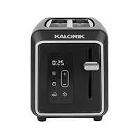Kalorik Designer Series Digital 2-Slice Toaster, in Black with Silver