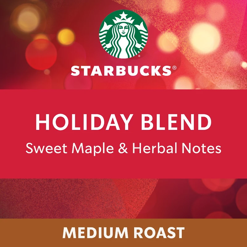 STARBUCKS Mélange des fêtes pour NESPRESSO VERTUO, édition limitée, café de torréfaction moyenne, douces notes d’érable et d’herbes, café 100 % arabica, capsules recyclables 98 g