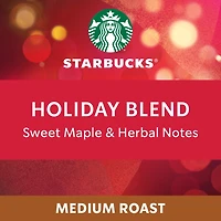 STARBUCKS Mélange des fêtes pour NESPRESSO VERTUO, édition limitée, café de torréfaction moyenne, douces notes d’érable et d’herbes, café 100 % arabica, capsules recyclables 98 g