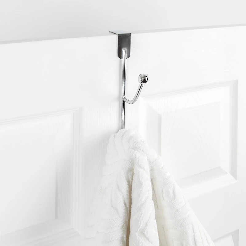 Era, Roan Max, Crochet Double Pour  Au Dessus De La Porte, Organisateur, Blanc 5.30x8.80po