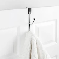 Era, Roan Max, Crochet Double Pour  Au Dessus De La Porte, Organisateur, Blanc 5.30x8.80po