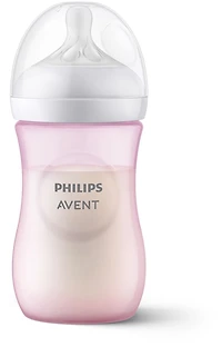Philips Avent Natural Baby Bottle Pink Baby Gift Set With Snuggle, SCD838/03, Avent Baby Bottle Gift Set
