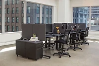 Luxor Récupère le Panneau de Confidentialité de Bureau de 48 Po de Largeur x 24 Po de Hauteur - Bleu