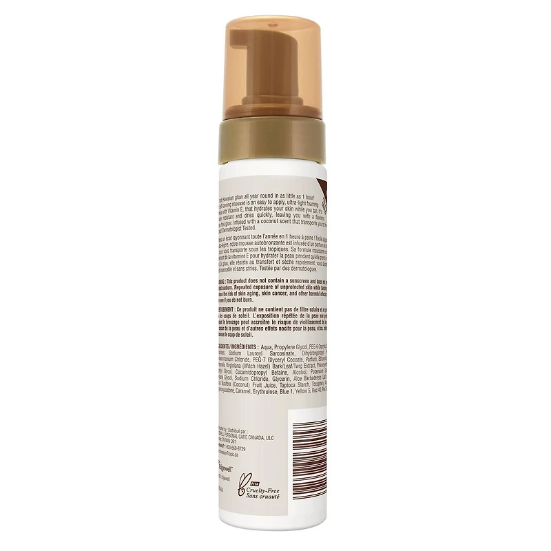Hawaiian Tropic ®Aloha Glow™ Mousse Autobronzante Bronzage Express en 1 H