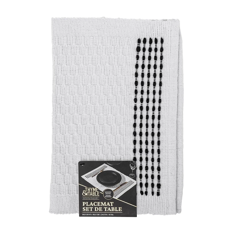 Set de table Thym et table, blanc textiles de cuisine