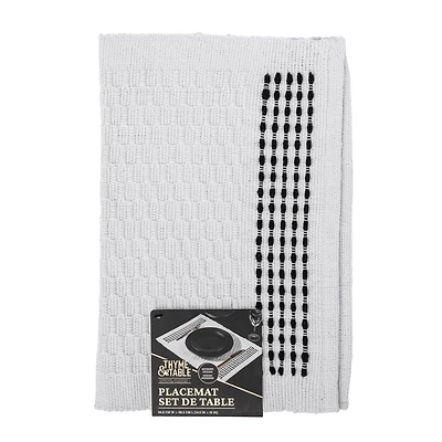 Set de table Thym et table, blanc textiles de cuisine