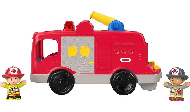 Little People Helping Others Fire Truck Toy - English & French Edition