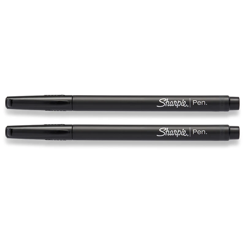 Sharpie Felt Tip Pens, Fine Point (0.4 mm), Black Ink, 4 Count